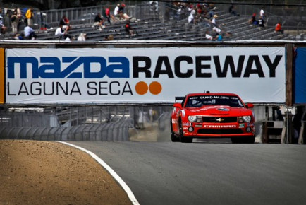 The Cool TV Camaro driven at Laguna Seca during the Grand-Am Racing weekend powered by Mazda.