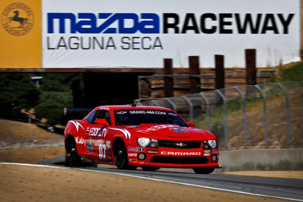 The Cool TV Camaro driven at Laguna Seca during the Grand-Am Racing weekend powered by Mazda.